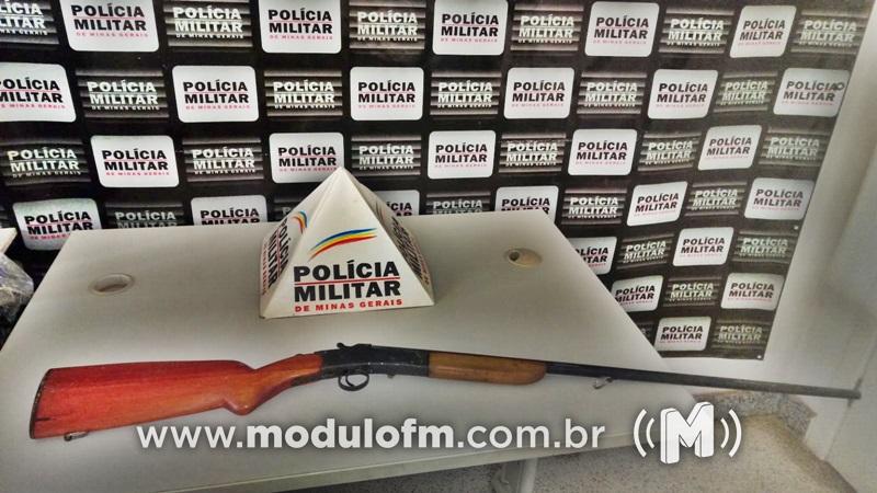 Após denúncia anônima, produtor rural de 66 anos é preso por posse ilegal de arma de fogo