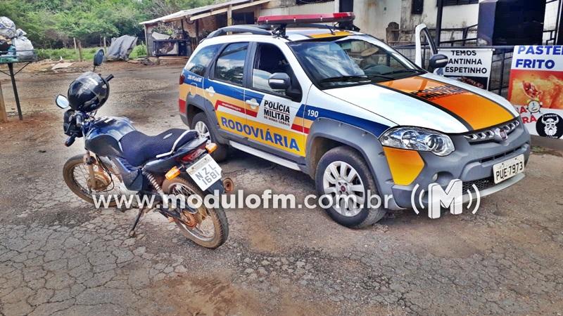 Motociclista é preso em moto com número de chassi raspado e placa adulterada na MG-230