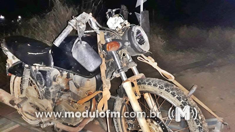 Motociclista embriagado sofre acidente e fica ferido na BR-146...