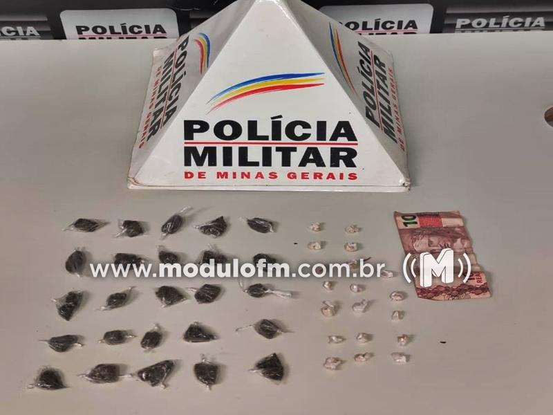 Homem é preso após sair de lote com drogas...