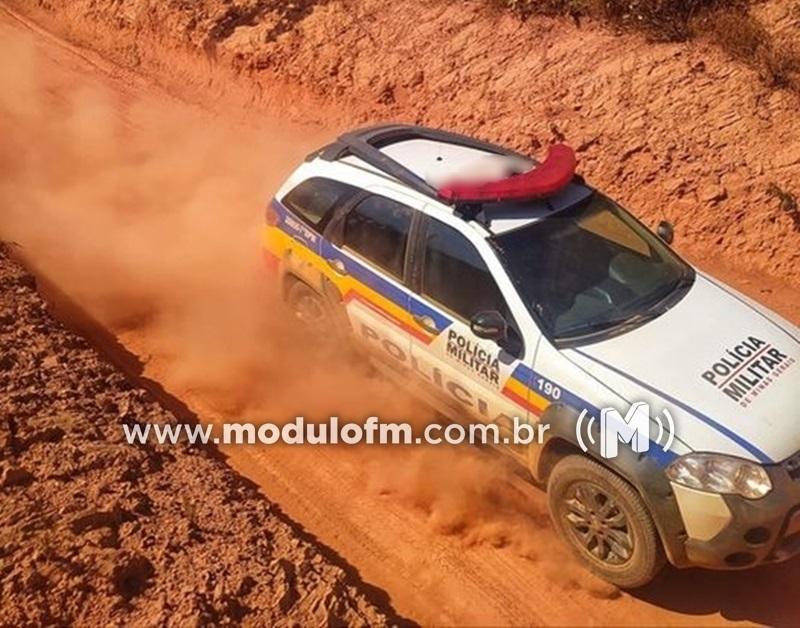 Ladrões levam várias peças de trator em fazenda no distrito de Salitre de Minas