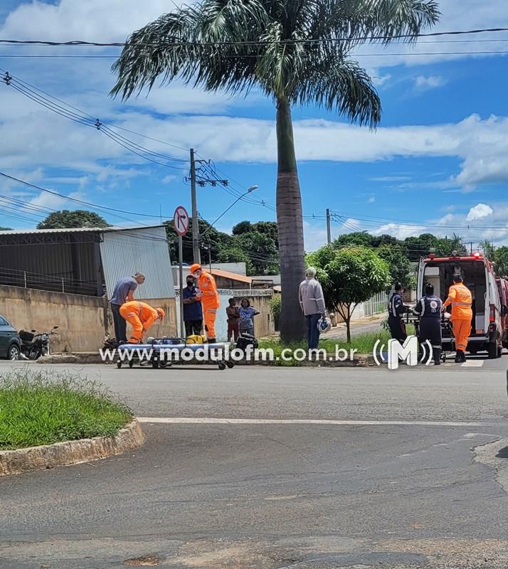 Dois homens ficam feridos após colisão entre motos