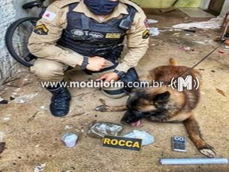 PM suspeita de homem e encontra drogas até em...
