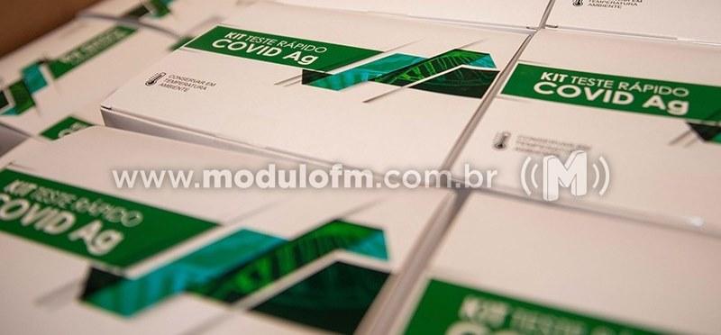 Estado distribuiu mais 1,3 milhão de testes rápidos de...