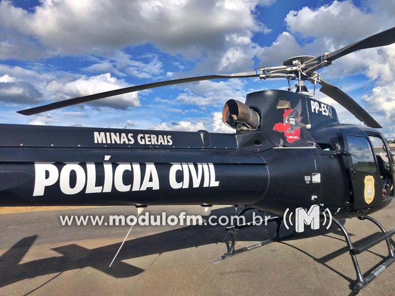 Operação contra o tráfico de drogas  mobiliza helicóptero...
