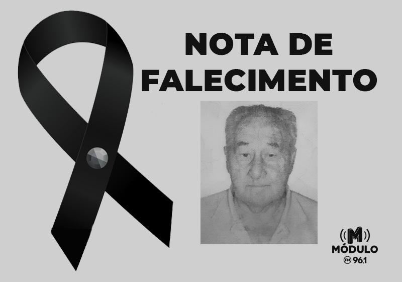 Nota de falecimento Sr. Emiliano Gonçalves Nunes aos 88 anos