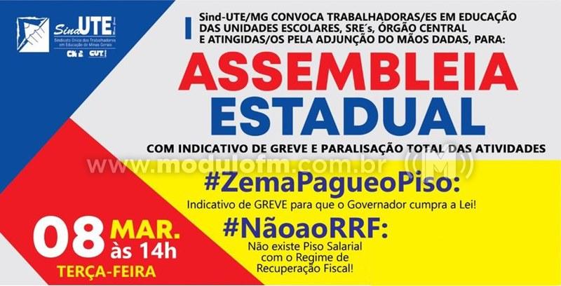 Sind-UTE realizará Assembleia Geral no dia 08 de março...