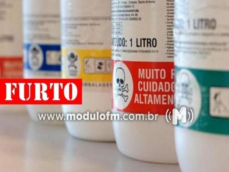 Ladrões invadem fazenda e furtam mais de R$ 10 mil em defensivos agrícolas em Patrocínio