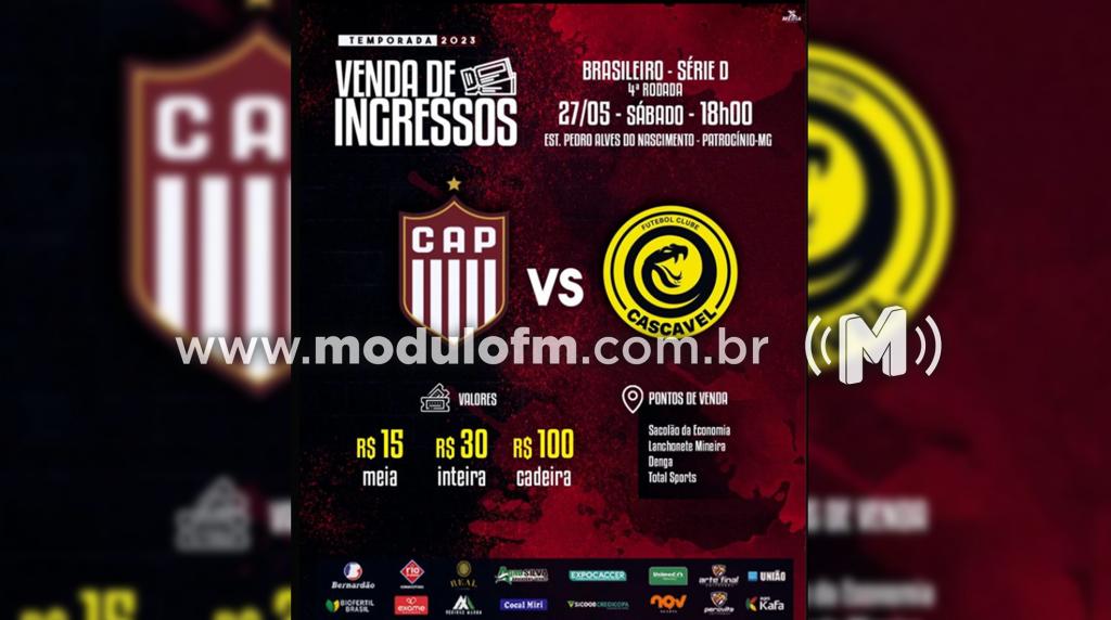 CAP inicia venda de ingressos para partida deste sábado...