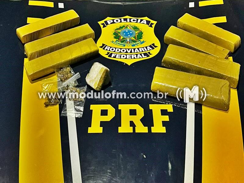 PRF encontra grande quantidade de drogas com passageiro em...