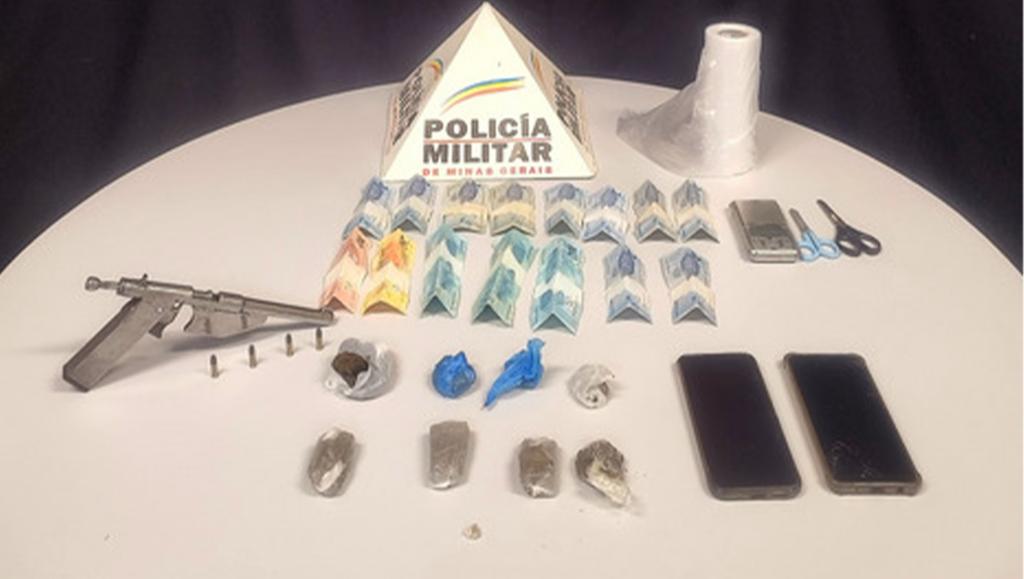 Casal é preso com drogas e arma durante ação da PM em Patrocínio