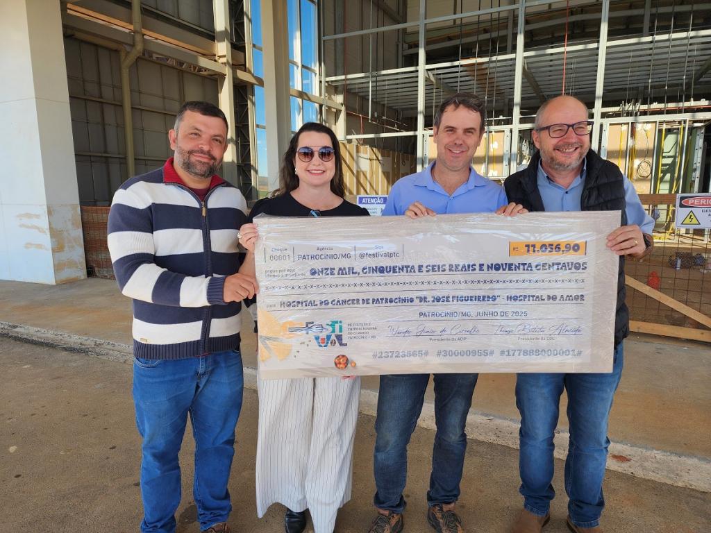 ACIP/CDL entregam mais de R$ 11 mil ao HC...