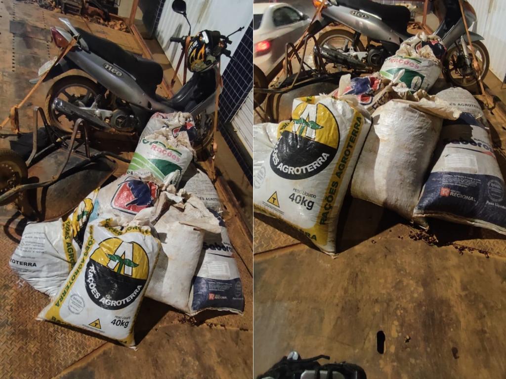 Dupla é presa em flagrante pela PM furtando café em lavoura de Guimarânia