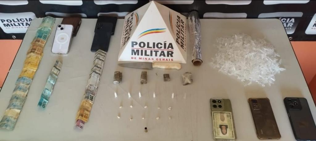 Imagem 1 do post PM prende quatro acusados de tráfico e assaltos em Coromandel