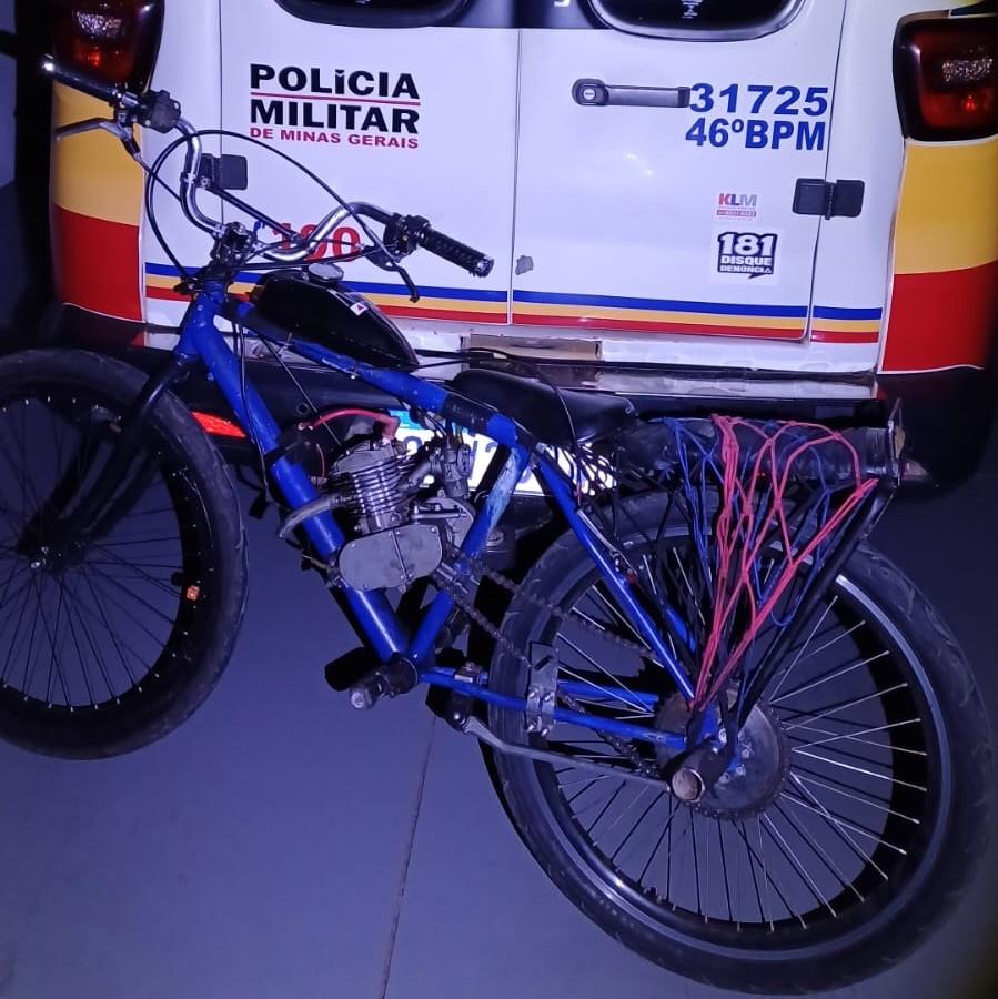 Imagem 1 do post Polícia Militar de Patrocínio apreende bicicletas motorizadas e persegue condutor que fugiu