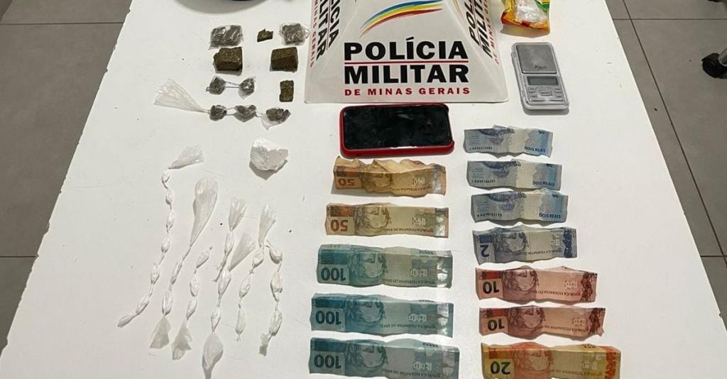 Imagem 1 do post Traficante é preso e PM apreende grande quantidade de drogas em Serra do Salitre