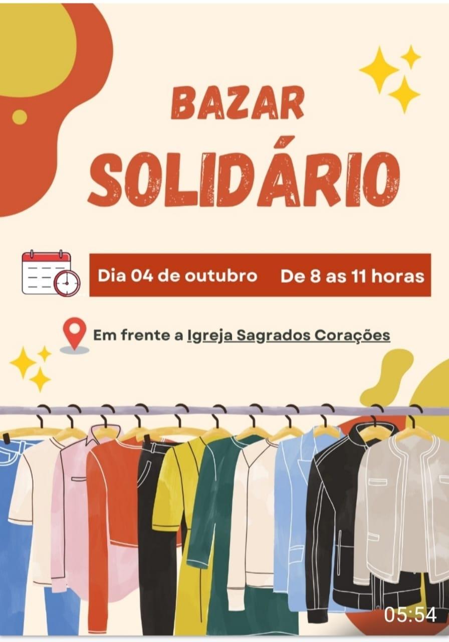 Imagem 1 do post Bazar solidário será realizado em Santa Luzia dos Barros neste sábado
