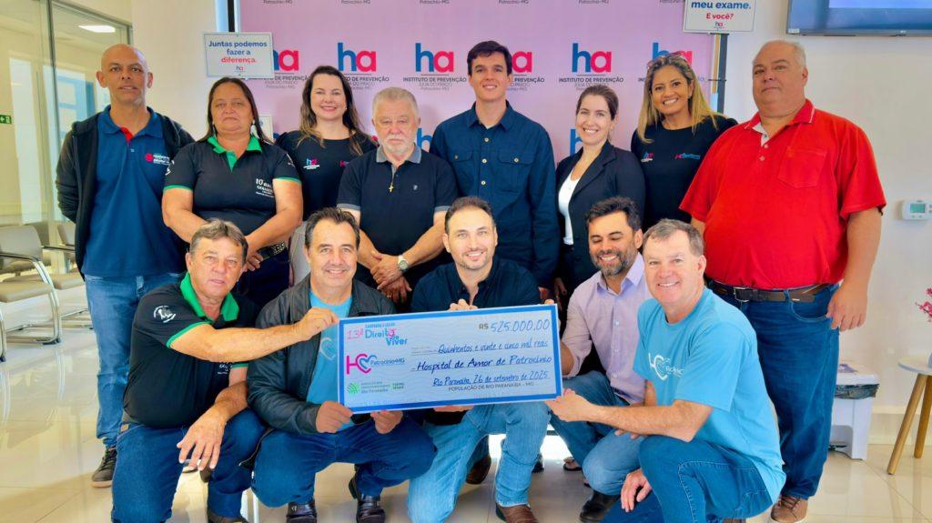 Rio Paranaíba repassa R$ 525 mil ao Hospital do...