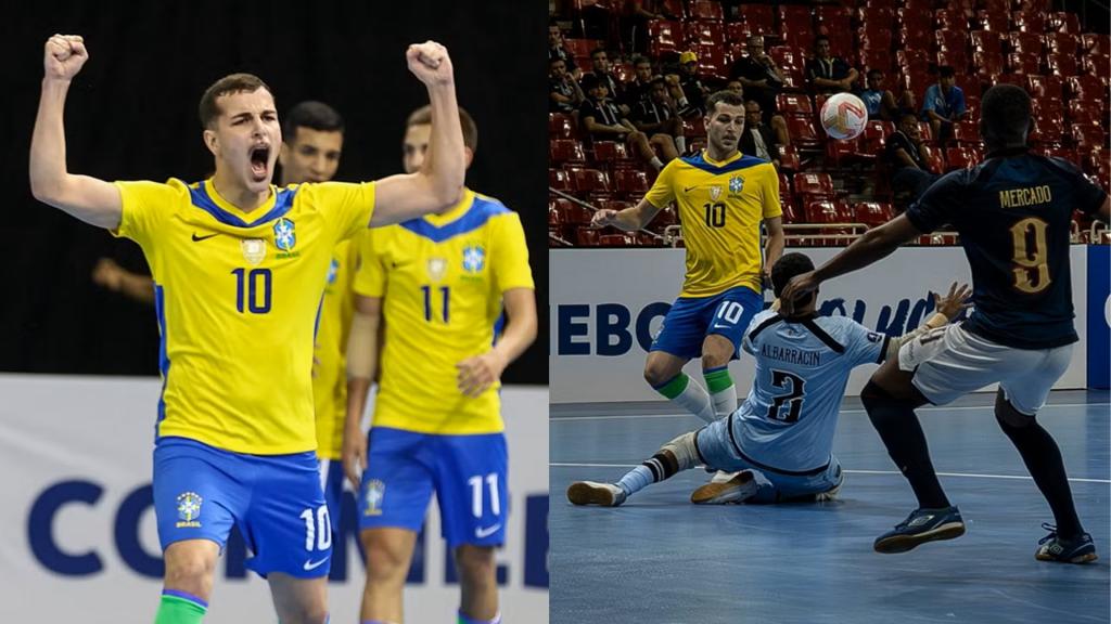 Patrocinense Léo Brandão brilha pela Seleção Brasileira na conquista da Liga Evolução de Futsal