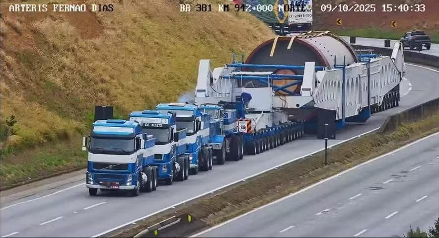 Operação com carga superdimensionada altera tráfego entre Patrocínio e Uberlândia nesta quinta(11)