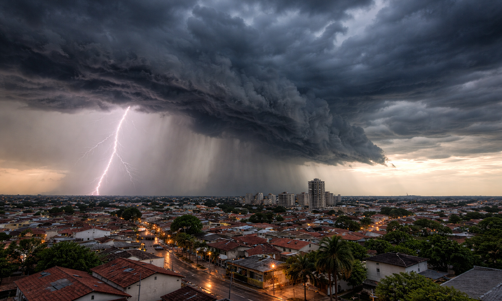 Ciclone extratropical pode provocar temporais e queda de temperatura...