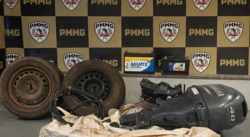 Furto às margens da MGC-462 termina com dois presos e material recuperado em Patrocínio