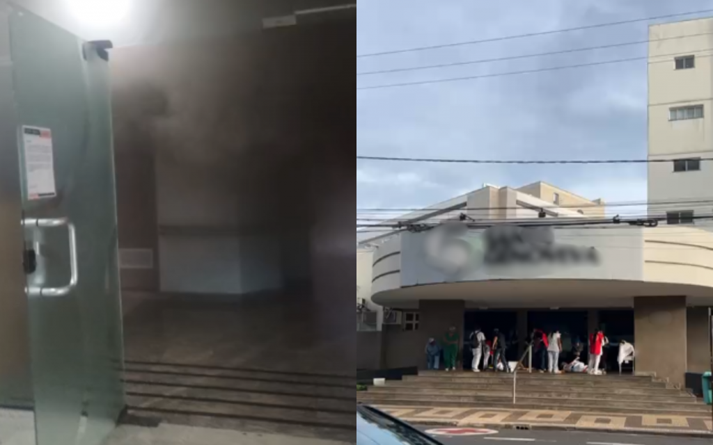 Hospital de Uberlândia é evacuado após incêndio atingir cozinha; fogo já foi...